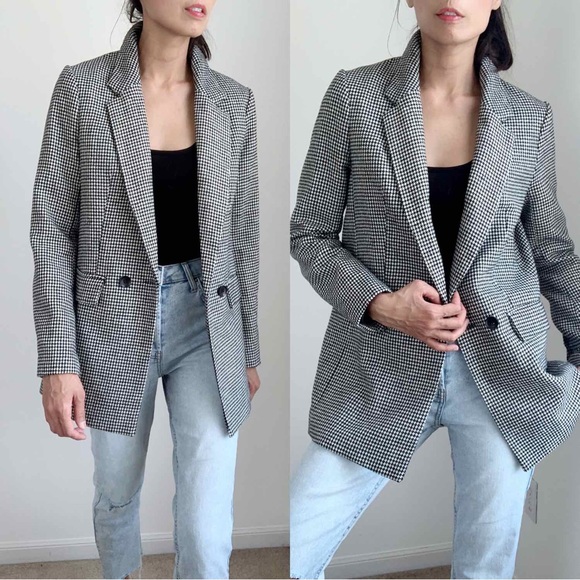 Houndstooth Blazer Jacket - Picture 2 of 5